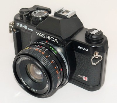 Yashica FX-3 Super 2000 35mm SLR Film Camera + 50mm f/1.9 Lens