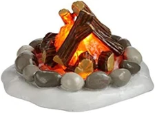 Department 56 Accessories for Villages Lit Fire Pit 1.5 Inch, Multicolor 