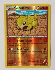 POKEMON CARD SANDSHREW  REVERSE HOLO CARD 75/162 LIGHT PLAY 2015