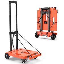 4-wheel folding trolley with large and small wheels