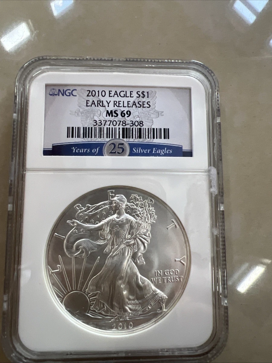 American Eagle MS 69 Graded 2010 Silver Bullion Coins for sale | eBay