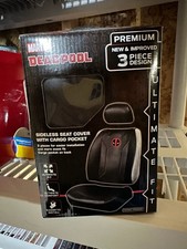Marvel Deadpool Universal Sideless Front Seat Cover 3-piece Design