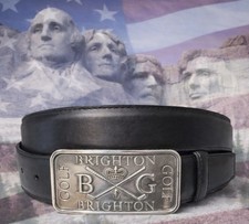 Brighton WEXFORD USA Belt     Size 34 NWT Black Rare Find 
