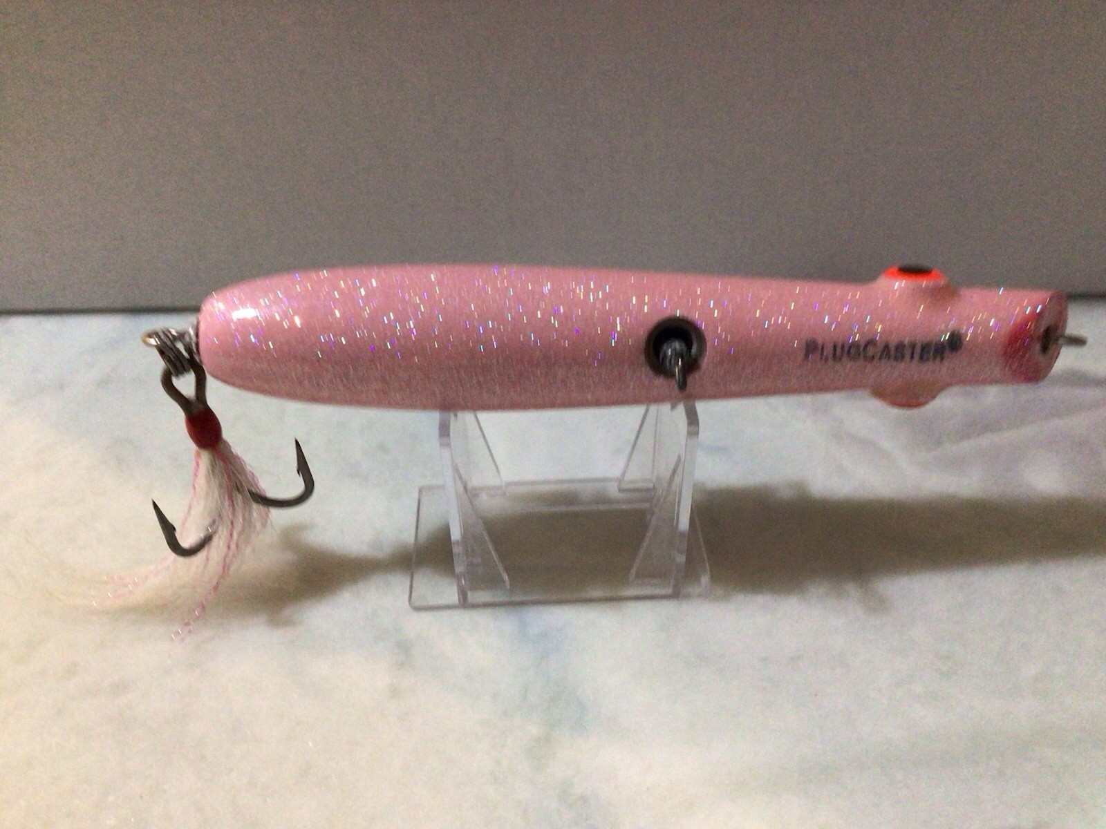 Plugcaster Pencil Poppers. Lot of 3.  Saltwater Lures. Pink. New & Used.  - Image 8