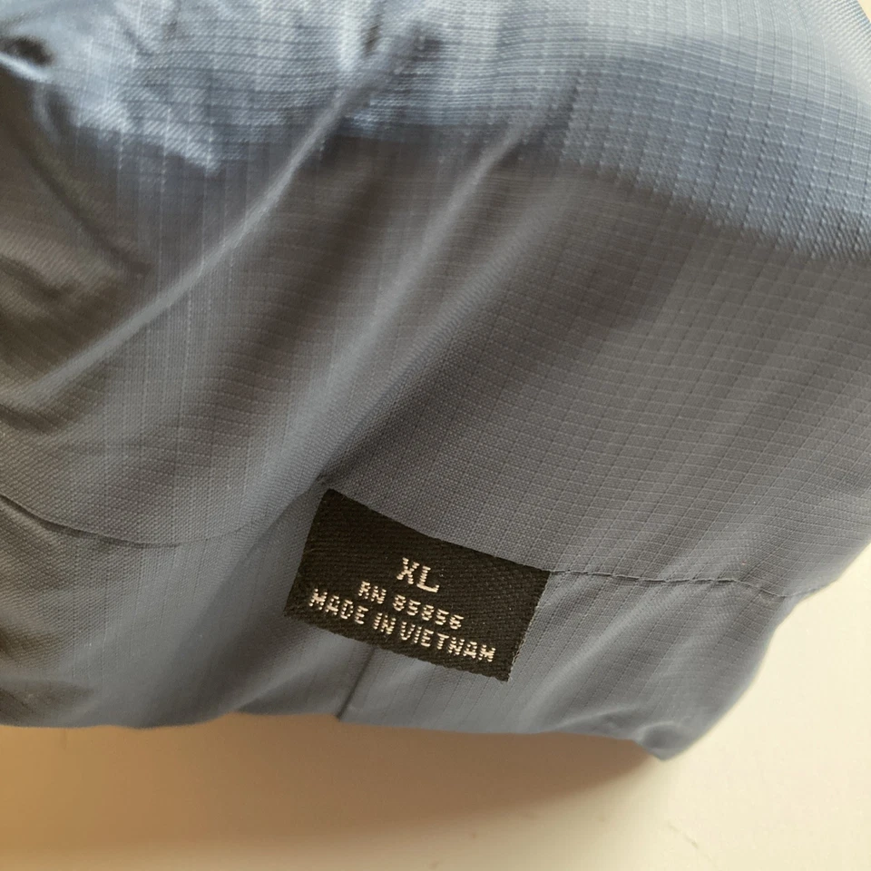 Chaqueta de malla transpirable impermeable con capucha Guide Series XL azul con bolsa de transporte Foto 3 de 4