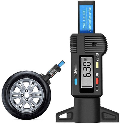 Tragbarer digitaler Reifenprofiltiefenmesser, 0-25,4 mm/1 Zoll Profiltiefenprüfer, EA