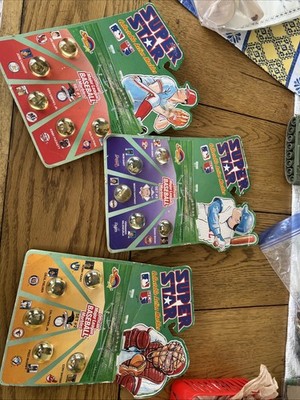 3 Vintage 1991 MLB Super Star Baseball Marbles Set American & National League