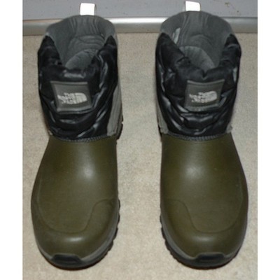The North Face Yukiona Womens 10 Thermoball Eco Ankle Boots Green/Gray Primaloft