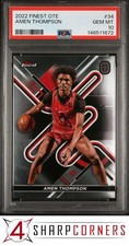 2022 TOPPS FINEST OVERTIME ELITE #34 AMEN THOMPSON RC POP 1 PSA 10