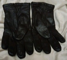 Goatskin Black Leather Gloves Mens Size XL