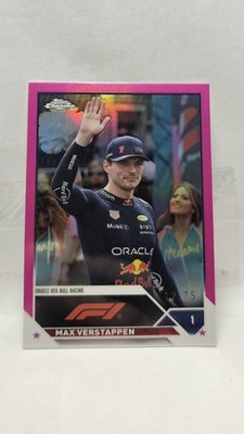 2023 Topps Chrome Pink F1 Max Verstappen #3 /75