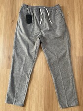 LIU JO pantalone jogger uomo taglia 50 L flanella grigio