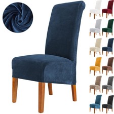XL Velvet Dining Chair Covers Stretch Washable Chair Slip Cover Chair Protector