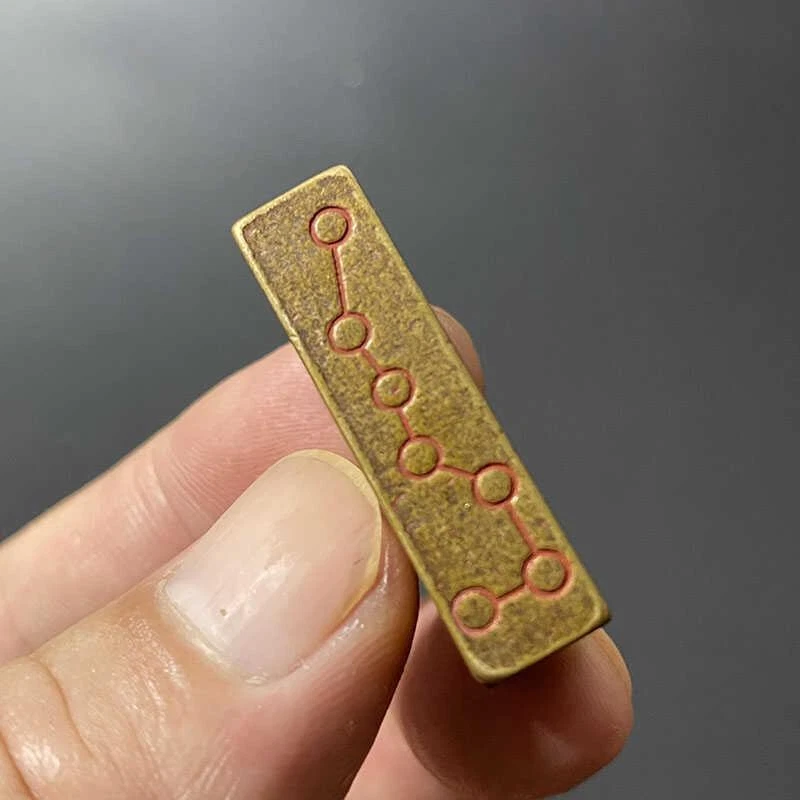 Sello de latón taoísta sello Tianshi auténtico herramienta taoísta amuleto de latón Foto 3 de 4