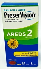 Bausch Lomb 90ct PreserVision Areds 2 Eye Vitamin & Mineral