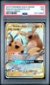 2019 POKEMON SUN & MOON UNIFIED MINDS #54 RAICHU & ALOLAN RAICHU GX PSA 7