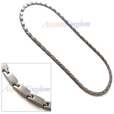 Accents Kingdom Men's Premium Magnetic Power Titanium Golf Necklace T3