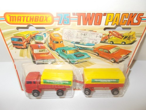 MATCHBOX TP1 TWO PACK MERCEDES TRUCK AND TRAILER MOC - Picture 7 of 10