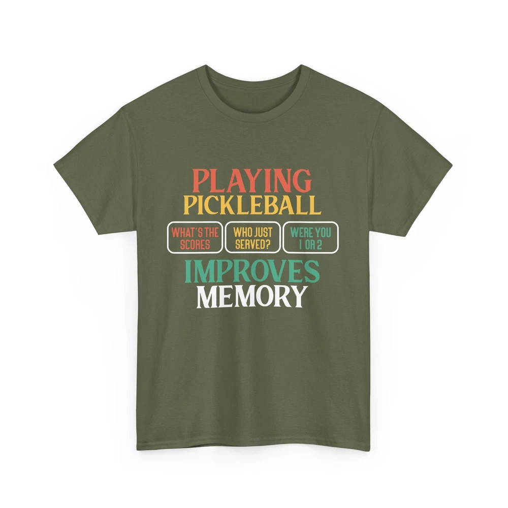 Pickleball Shirt, Playing Pickleball Improves Memory Pickleball Player Shirt