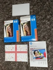 HP Premium Glossy Inkjet Photo Paper ~ 100 Sheets 4 x 6 Matte 25 Ct Read Lot
