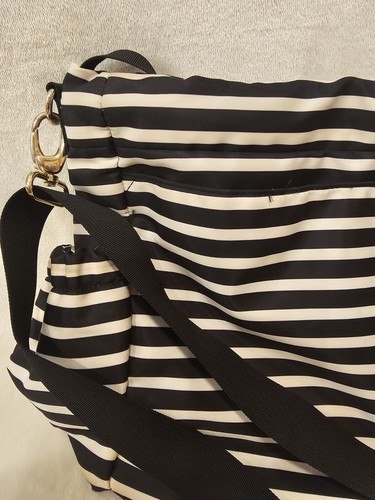Kate Spade Dawn Sailing Nylon Diaper Bag black and white stripped Read Descripti - Picture 7 of 22