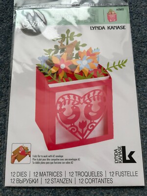 SIZZIX 12 THINLITS STANZEN WEIHNACHTSKARTE IN EINER BOX BLUMEN HIRSCH LAUB FLACH FALTEN