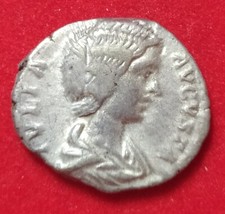 IMPERO ROMANO JULIA DONNA AUGUSTA DENARIO ARGENTO MONETA BB DIANA IN PIEDI
