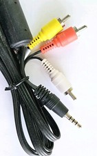 3.5mm Male to 3 RCA Male Plug Composite Audio Video AV Yellow, Orange, White