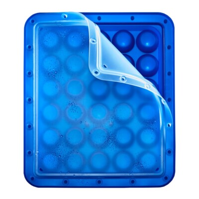 LURCH Ice Former Arctic Kugeln Ø 3cm blau mit transparentem Deckel