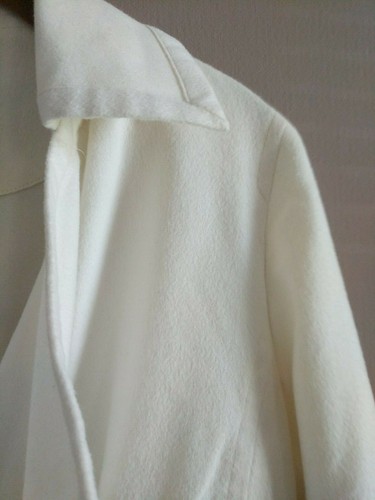 Akris Punto Women's Size 10 Natural Cream Wool & Angora Moto Jacket Blazer $1390 - Picture 6 of 12