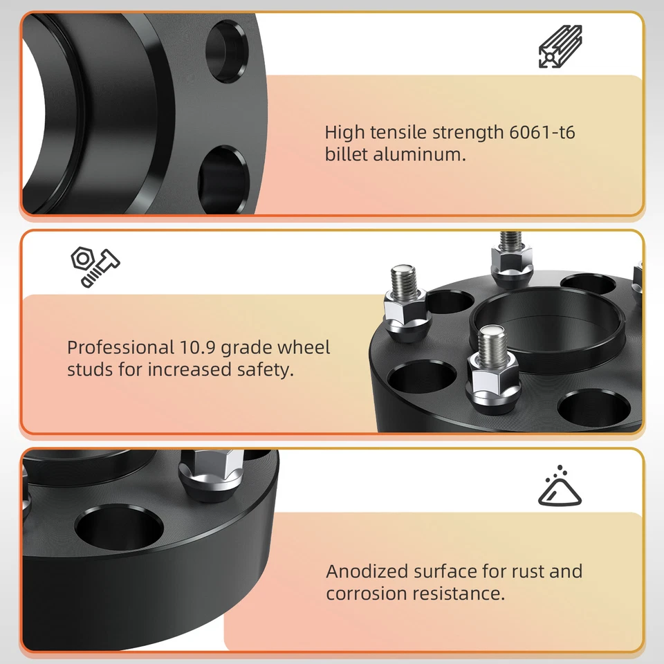4PCS 12 &15mm 5x112mm Wheel Spacers For W202 W203 W204 W220 SLK250 CL500 SLK250 - Image 2 of 4