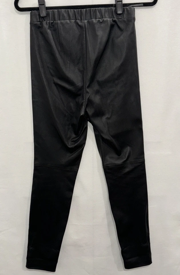 Pantalones Leggings Theory Adbelle Cuero Cordero Elastizados Negros $995 - Talla 6 Foto 3 de 4