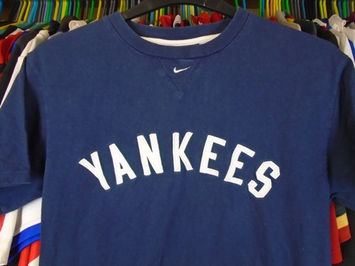 NEW YORK YANKEES NIKE COOPERSTOWN COLLECTION BASEBALL T-SHIRT TOP SMALL - Picture 2 of 5