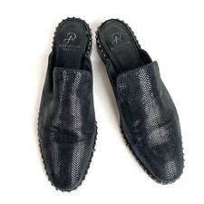 Adrianna Papell Pam Studded and Textured Mules Black 11