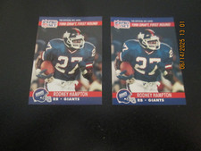 RODNEY HAMPTON GIANTS 1990 PRO SET 1990 DRAFT FIRST ROUND ROOKIE CARDS #692