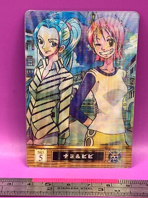 Nami Vivi 5 One Piece King of Pirates Gummy Card 3D 2002 BANDAI