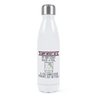 Happy Muttertag Gin Kenner Doppelwand Wasserflasche Mutter Liebhaber Lustig