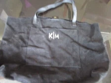 Mark & Graham Boho Suede Tote Bag mono K/M black photo shoot sample