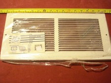 (2817.) Baseboard Intake Grill for duct size 14" x 6" Steel White Made in USA