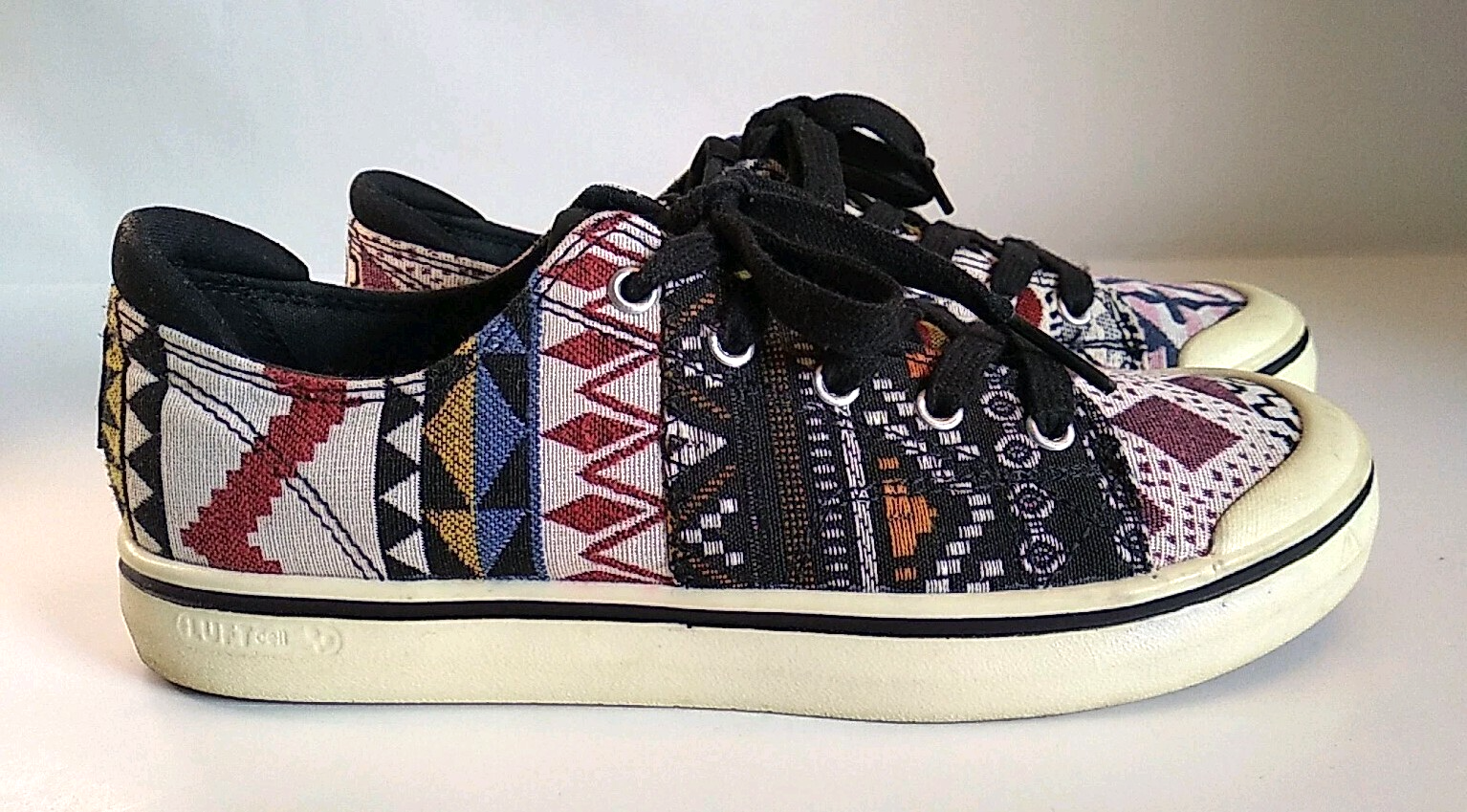 Keen Sneakers Elsa IV Donna 9.5 Scarpe Southwestern Aztec Tela Stringate