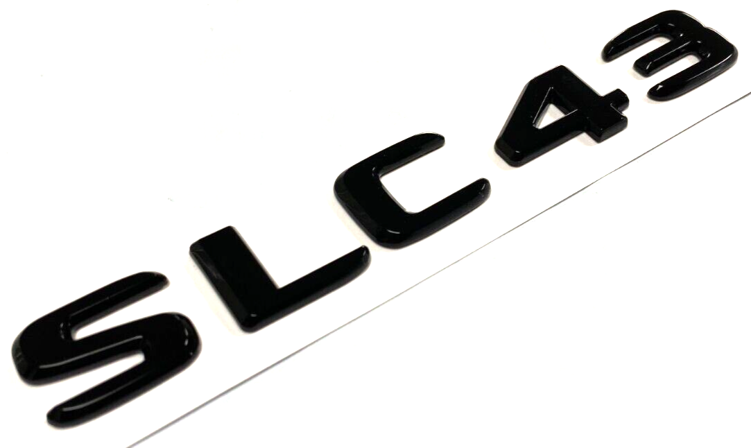 SLC43 BLACK FOR MERCEDES REAR TRUNK EMBLEM BADGE NAMEPLATE DECAL LETTERS