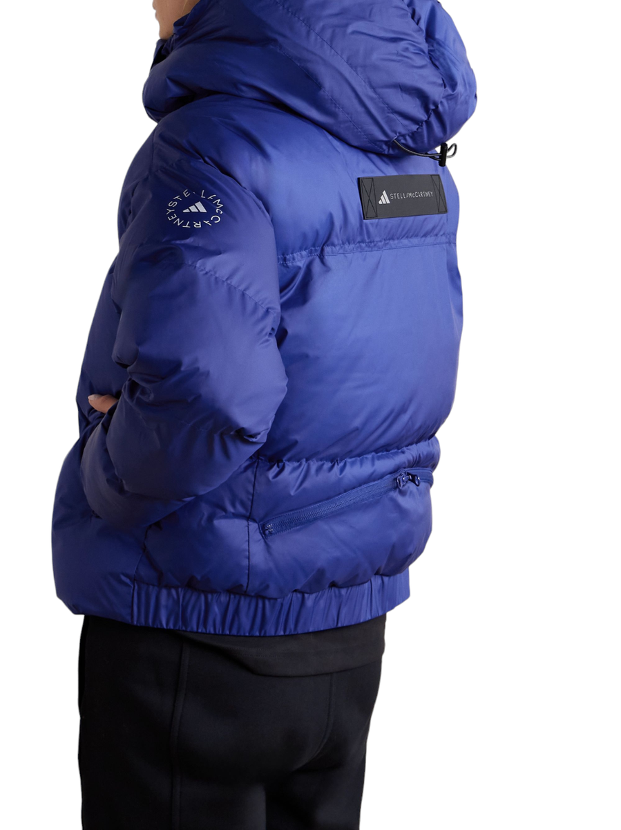 Adidas Stella McCartney Blue Short Padded Puffer Winter Adidas Stella McCartney Blue Short Padded Puffer Winter
