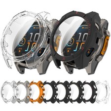 For Garmin Fenix 8 Solar Smart Watch Case Cover Tempered Screen Protector Bumper