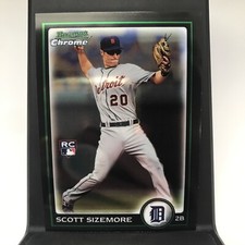 2010 Bowman Chrome #189 Scott Sizemore Detroit Tigers Rookie RC Baseball Card