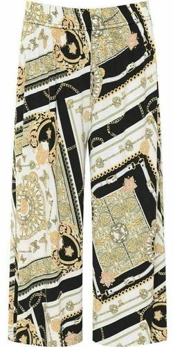Pantalones Cortos Culottes Mujer Pierna Ancha Damas Elástico Estampado Elástico Talla Grande - Imagen 33 de 38