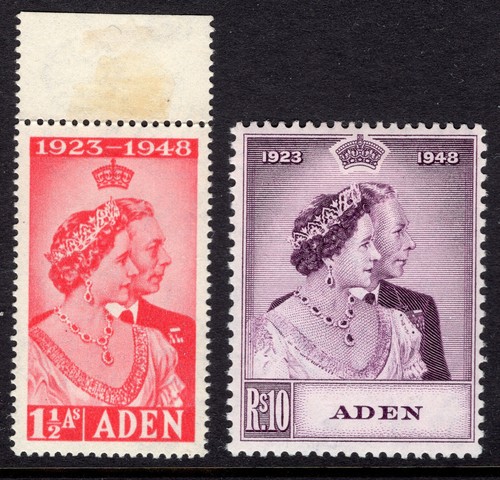 Aden Dhows 1949 Silver Wedding MNH/mint SG 30-31 cv £40 F/VF