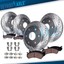 Front & Rear DRILLED Rotors + Ceramic Pad For 2005 2006 2007- 2012 Pathfinder V6 - Foto 10