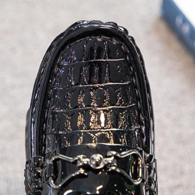 Niños Moda Cuero Zapatos Escuela Niños Fiesta Boda Vestido Zapatos Informales Mocasines Foto 2 de 4