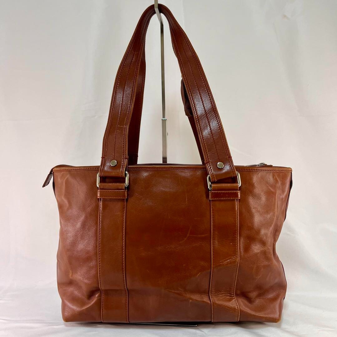 Borsa a tracolla Yves Saint Laurent YSL tote bag pelle marrone 120465 usata originale