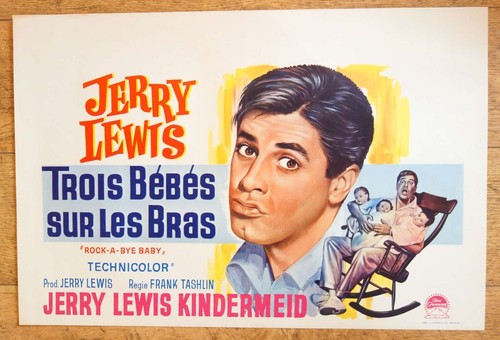 ROCK-A-BYE BABY Jerry Lewis original belgian movie poster '58 - 第 1/4 張圖片